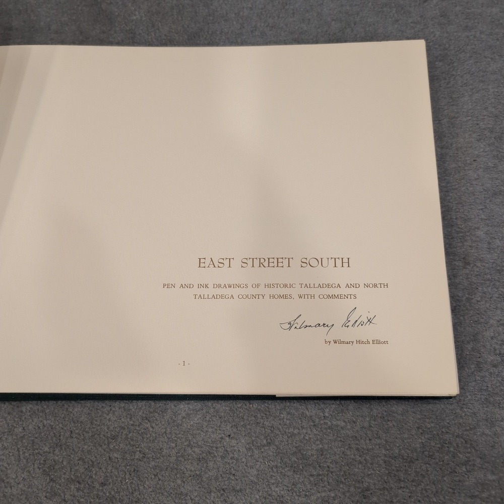 East Street South Wilmary Hitch Elliott Signed 1975 Talladega Alabama History - Picture 4 of 7